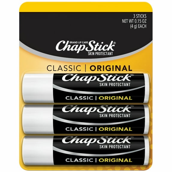 ChapStick Classic Original Lip Balm Tubes, Lip Care (Pack of 4)