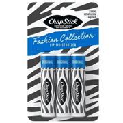 ChapStick Fashion Collection Zebra Lip Balm, Moisturizing, Paraben Free, 0.15 oz, 3 Pack