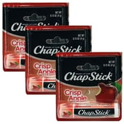 ChapStick Lip Balm, Crisp Apple, 3 Pack