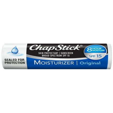 ChapStick Moisturizer Original Lip Balm Tube, SPF 15, 0.15 oz, 1 Count