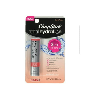 ChapStick® Total Hydration Sweet Peach 3-in-1 Lip Care 0.12 oz. Carded Pack