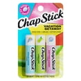 thumbnail image 1 of ChapStick Lip Balm Sticks - Vacation Getaway Lip Balm Set - 3 Ct / 0.45 Oz ; Snow Cone, Cotton Candy and Limeade Lip Moisturizer, 1 of 10