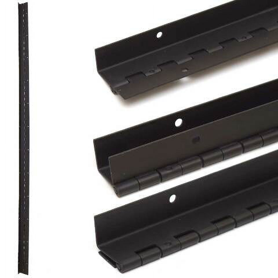 Chaparral Boat Offset Piano Hinge 48 Inch Black Aluminum 16 Gauge