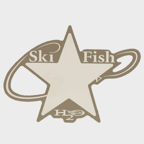 Chaparral Boat Ski Fish Decal 14.00838 | H2O Sticker Champagne White