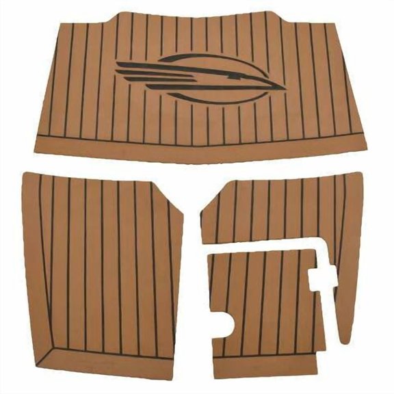 Chaparral Boat Swim Platform Mats 60.00213 | 237 SSX Teak (4 Pc)