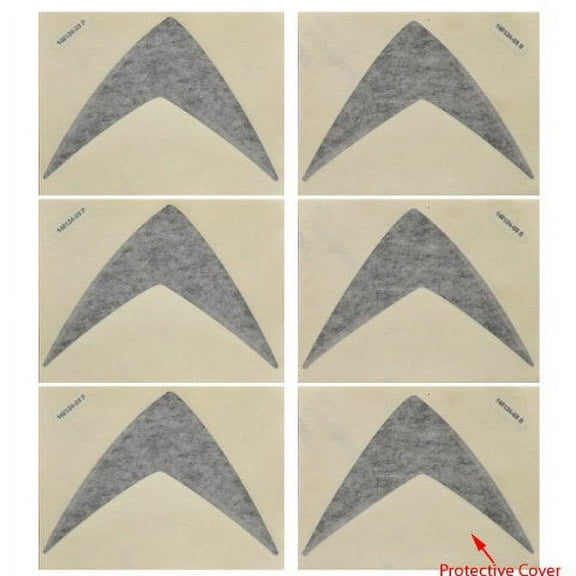 Chaparral Boat Vent Decal Stickers 14.00346 | SSI Black (Set Of 6)