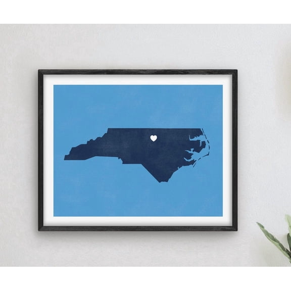 Chapel Hill North Carolina Wall Art Print, College City Map Decor