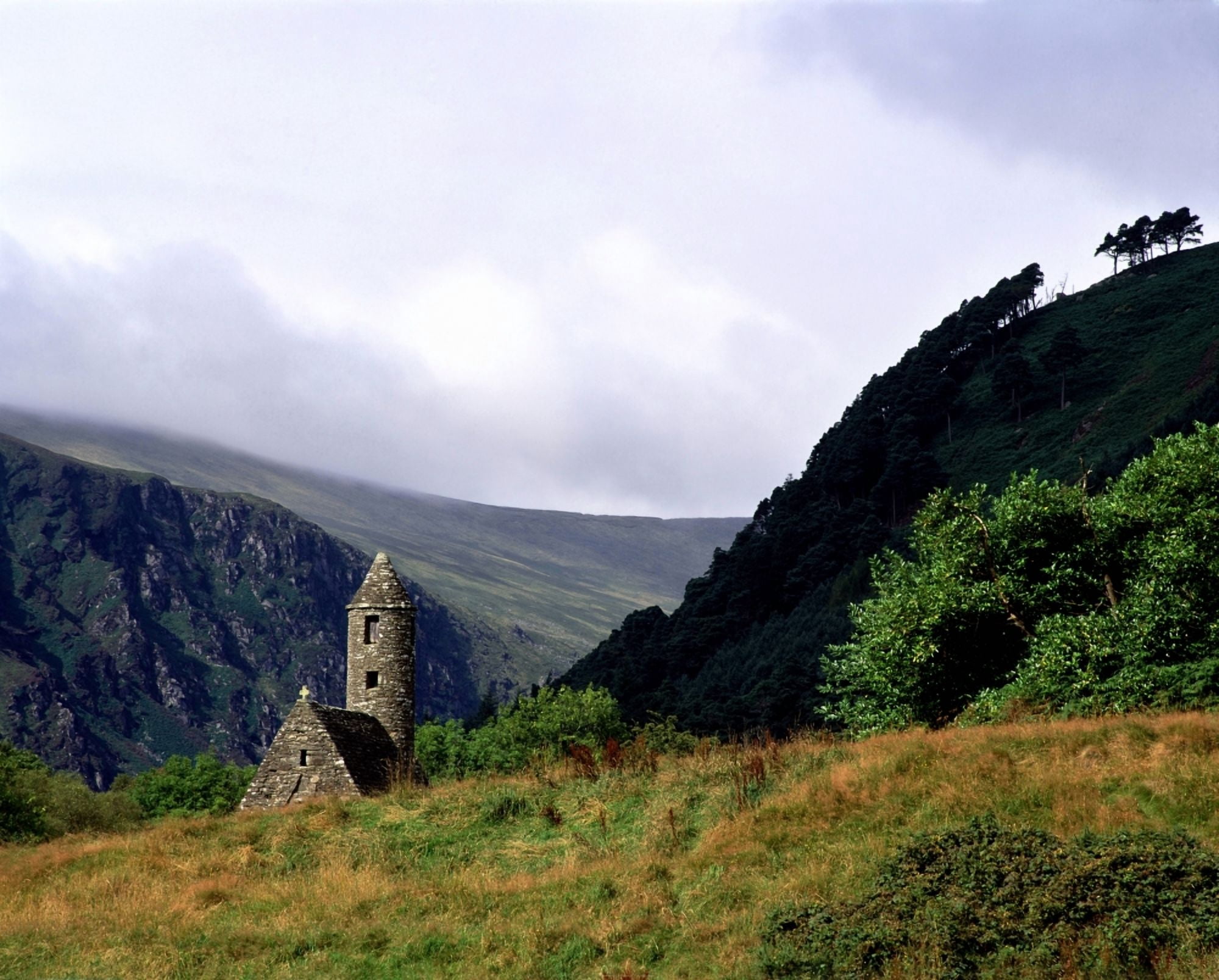 Chapel Of Saint Kevin At Glendalough Glendalough Co Wicklow Ireland Canvas Art - The Irish Image Collection Design Pics (32 x 24)