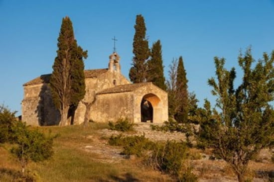 Chapelle Saint-Sixte France Canvas Art - Brian Jannsen DanitaDelimont (29 x 19)