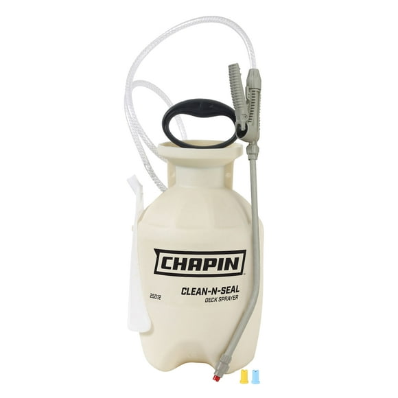 Chapin 25012: 1-gallon Clean 'N Seal Poly Deck Sprayer for Deck Cleaners, Transparent Stains and Sealers