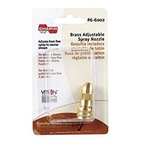 Chapin 6-6002 Adjustable Brass Cone Pattern Nozzle for Poly Shut-Off Nozzle