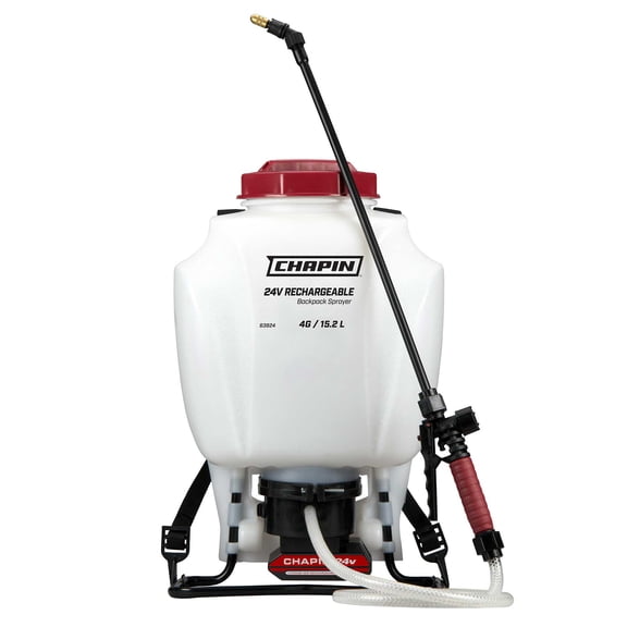 Chapin 4 Gallon Cap. 24V Battery Operated Wide Mouth General Purpose No Pump Backpack Sprayer