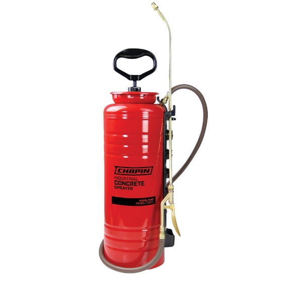 Chapin International 1949 Chapin Industrial Viton Open Head Sprayer for Professional Concrete, 4, Red