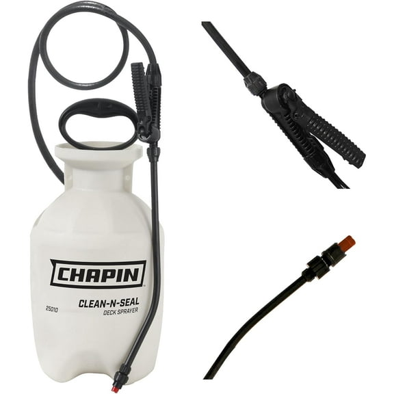 Chapin International Clean 'N Seal Deck Sprayer 25010 - For Deck Cleaners - 1 Gallon
