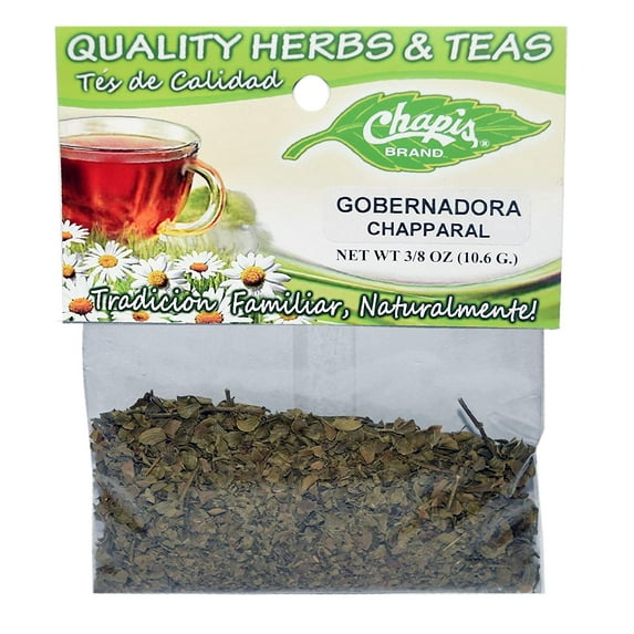 Chapis Tea/Hierba Gobernadora- Chapparal Dried Natura Herbs Net Wt. 3/8 oz. (10.6 g) (6 Pack)