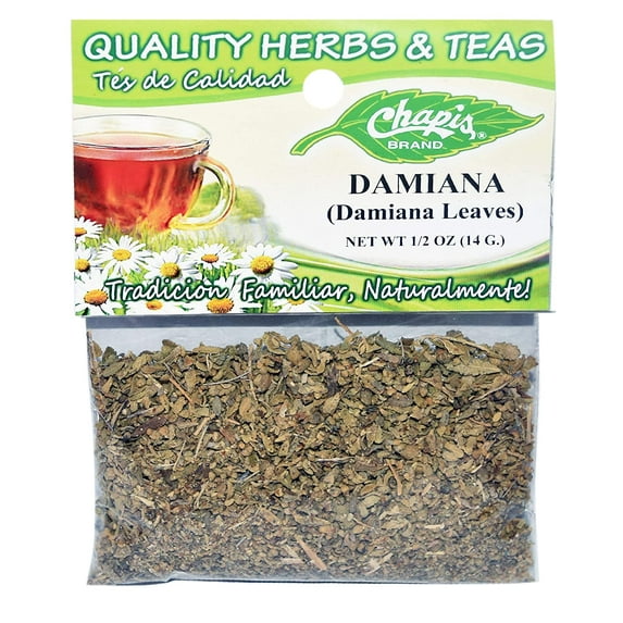 Chapis Tea/ Hierba Hojas De Damiana -Dried Natural Herbs Net Wt. 1/2 oz. (14 g) (6 Pack)