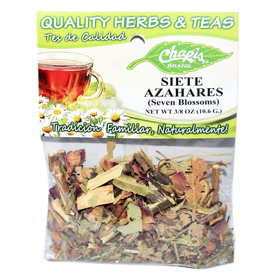 Chapis Tea/Hierba Siete Azahares-Dried Natural Herbs Net Wt. 3/8 oz. (10.6 g) (12 Pack)