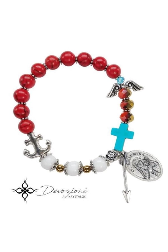 Chaplet Bracelet ST. PHILOMINA NEW Rosary Bracelet Devotional Worship