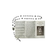 Chaplet of The Holy Face Catholic Hematite Prayer Beads