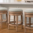 thumbnail image 1 of Chapman 26"H Counter-Height Backless Swivel Bar Stool, Weathered Natural, 1 of 2