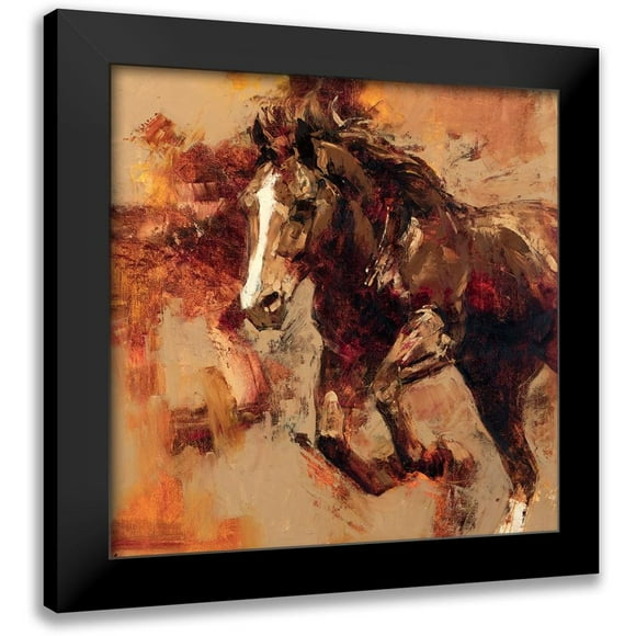 Chapman, Julie T. 12x12 Black Modern Framed Museum Art Print Titled - Earth, Wind, Fire