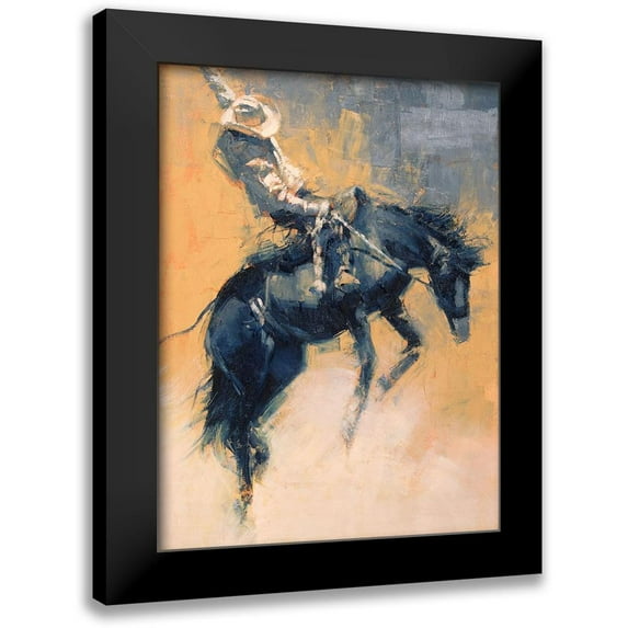 Chapman, Julie T. 12x14 Black Modern Framed Museum Art Print Titled - Mood Indigo III