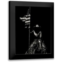 Chapman, Julie T. 12x14 Black Modern Framed Museum Art Print Titled - Scratchboard Rodeo VI