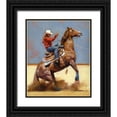 thumbnail image 1 of Chapman, Julie T. 12x14 Black Ornate Wood Framed with Double Matting Museum Art Print Titled - Breakaway, 1 of 4