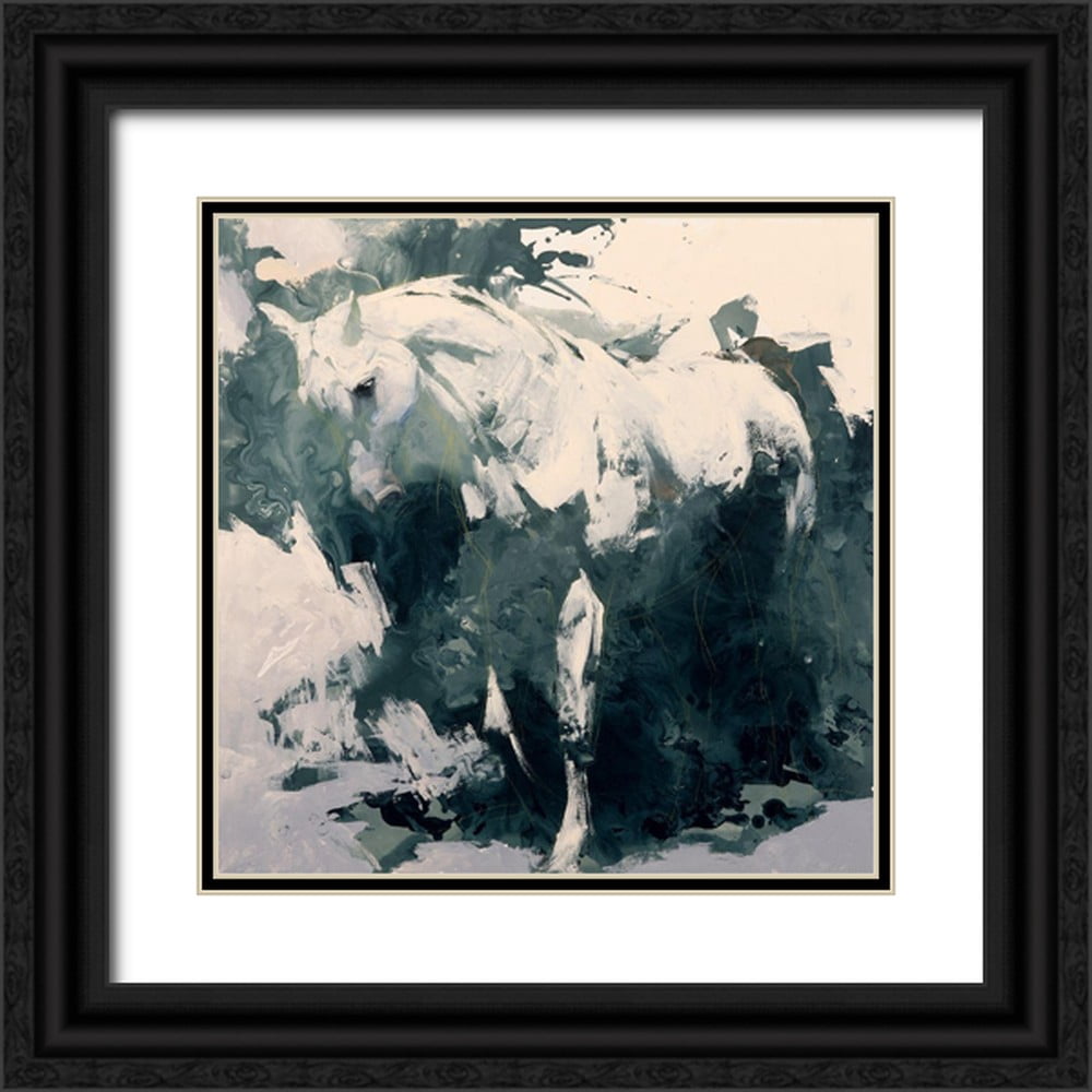 Chapman, Julie T. 15x15 Black Ornate Wood Framed with Double