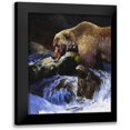 thumbnail image 1 of Chapman, Julie T. 15x17 Black Modern Framed Museum Art Print Titled - Barehanded Fishing, 1 of 5