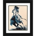 thumbnail image 1 of Chapman, Julie T. 15x18 Black Ornate Wood Framed with Double Matting Museum Art Print Titled - Mood Indigo II, 1 of 4