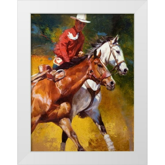 Chapman, Julie T. 19x24 White Modern Wood Framed Museum Art Print Titled - In Stride