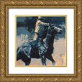 thumbnail image 1 of Chapman, Julie T. 20x20 Gold Ornate Wood Framed with Double Matting Museum Art Print Titled - Mood Indigo IV, 1 of 4