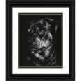 thumbnail image 1 of Chapman, Julie T. 20x24 Black Ornate Wood Framed with Double Matting Museum Art Print Titled - Canine Scratchboard XII, 1 of 4