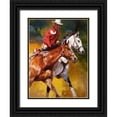 thumbnail image 1 of Chapman, Julie T. 25x32 Black Ornate Wood Framed with Double Matting Museum Art Print Titled - In Stride, 1 of 4