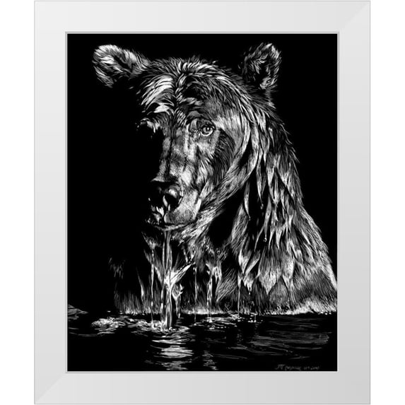Chapman, Julie T. 26x32 White Modern Wood Framed Museum Art Print Titled - Evening Ablutions