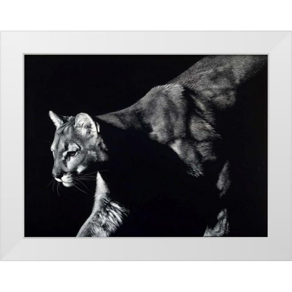 Chapman, Julie T. 32x25 White Modern Wood Framed Museum Art Print Titled - Prowler