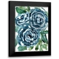 thumbnail image 1 of Chapman, Marcy 11x14 Black Modern Framed Museum Art Print Titled - Gentle Roses Blue, 1 of 5