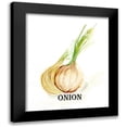 thumbnail image 1 of Chapman, Marcy 12x14 Black Modern Framed Museum Art Print Titled - Veggie Sketch X-Onion, 1 of 5