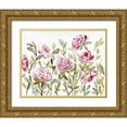 thumbnail image 1 of Chapman, Marcy 14x12 Gold Ornate Wood Framed with Double Matting Museum Art Print Titled - Gentle Rosegarden Pink, 1 of 4