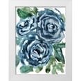 thumbnail image 1 of Chapman, Marcy 19x24 White Modern Wood Framed Museum Art Print Titled - Gentle Roses Blue, 1 of 4