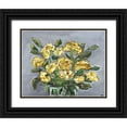 thumbnail image 1 of Chapman, Marcy 32x26 Black Ornate Wood Framed with Double Matting Museum Art Print Titled - Yellow Farmhouse Bouquet, 1 of 4