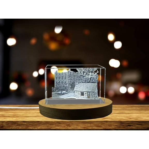 Chapman Mill Historic Site 3D Engraved Crystal Historical Landmark Gift