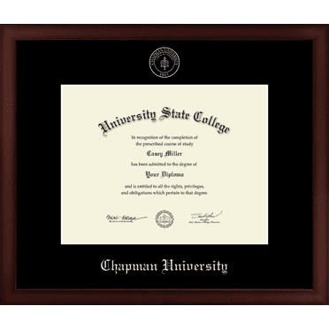 Chapman University Diploma Frame, Document Size 11" x 8.5"