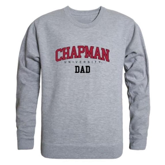Chapman University Panthers Dad Crewneck Sweatshirt, Heather Grey - Small
