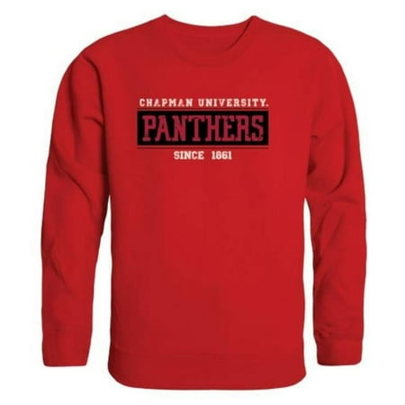 Chapman University Panthers Established Crewneck Sweatshirt, Red - Extra Large