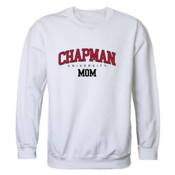Chapman University Panthers Mom Crewneck Sweatshirt, White - Small