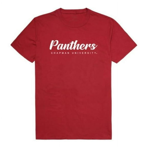 Chapman University Panthers Script T-Shirt, Cardinal - Large