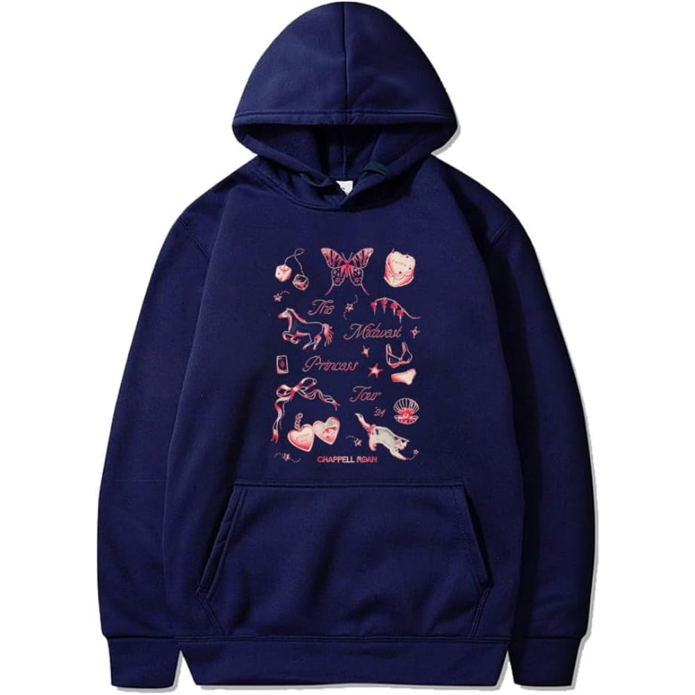 Chappell Roan Midwest Princess 2024 Tour Hoodie Merch Casual Hooded