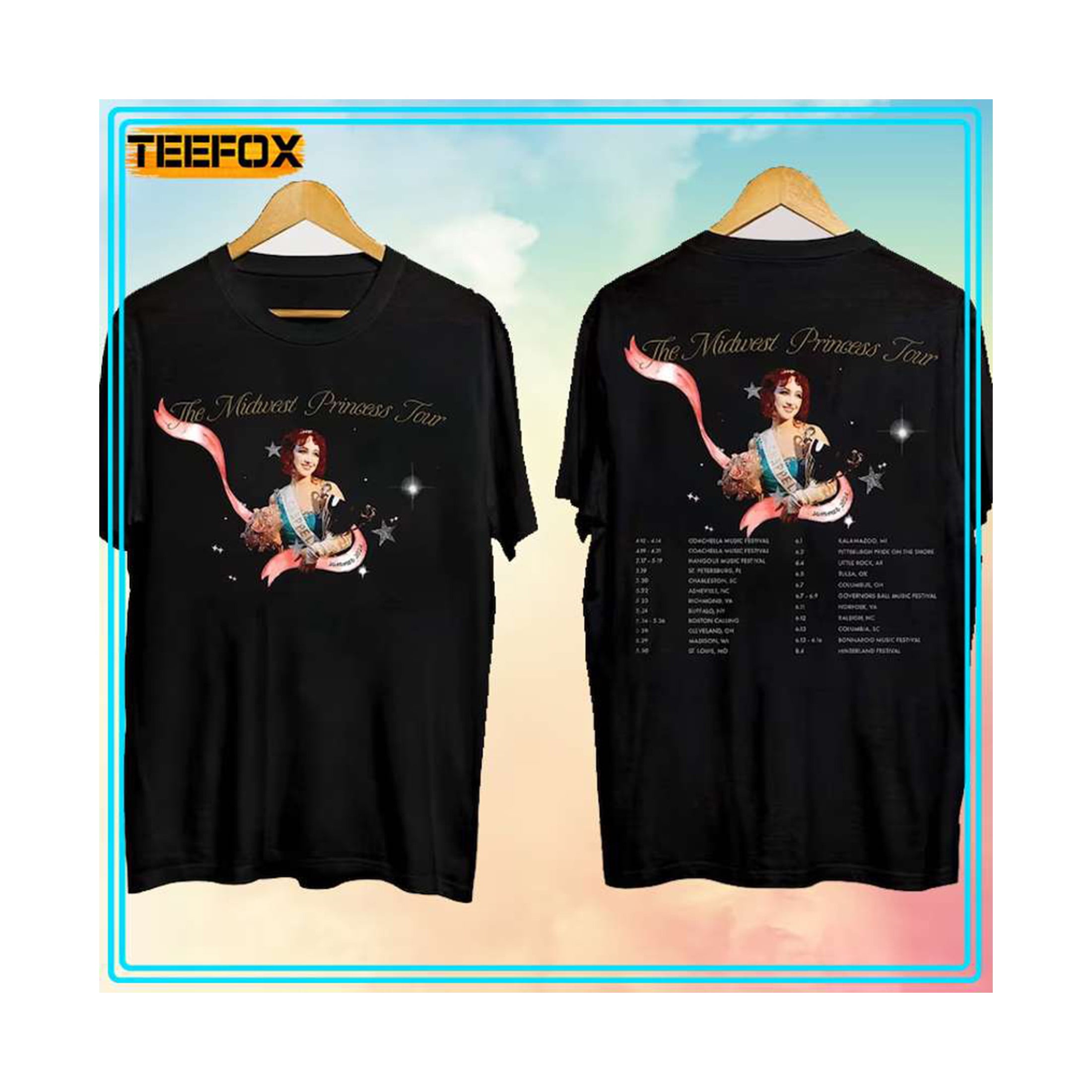 Chappell Roan The Midwest Princess Tour 2024 Concert T Shirt